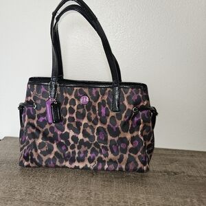 Coach F25281 Flannel Multicolored Animal Tote Bag Used